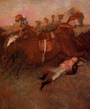 Edgar Degas : Scene from the Steeplechase   the Fallen Jockey